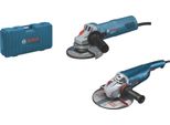 Kit Combinato Smerigliatrice Angolare Bosch Gws 22-230 J 2200 W 230 Mm + Gws 880 880 W 125 Mm + Valigetta ( 06018C1308 )