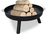 Tolletour Ciotola Per Fuoco 82Cm Ciotola Per Fuoco In Acciaio Inox Multifunzionale Con Maniglie