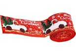 Decorazione Per Albero - Decorazione - Nastro - Natale - Babbo Natale - Natale - Natale - 2,5 M - Rosso