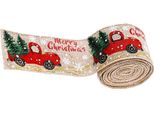 Decorazione Per Albero - Decorazione - Nastro - Natale - Babbo Natale - Albero Di Natale - Natale - Natale - 2,5M - Beige