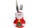 Portaposate - Natale - Babbo Natale - Albero Di Natale - Natale - Natale - 2 Pezzi - Babbo Natale