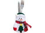 Portaposate - Natale - Babbo Natale - Albero Di Natale - Natale - Natale - 2 Pezzi - Pupazzo Di Neve - Albero Di Natale
