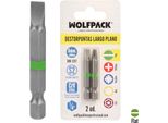 Punte Lunghe Piatte Per Cacciavite 6 Mm (2 Pezzi). Acciaio Al Cromo Vanadio S2. Punte Esagonali, Cacciaviti,