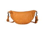Handtasche HARBOUR 2ND Alva, Damen, Gr. B/H/T: 46cm x 23cm x 13cm, gelb (curry), Rindsleder, Taschen Handtasche