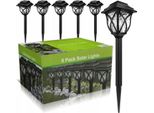 Lanterne Led A Spina, Lampada Da Terra, Illuminazione Da Giardino, Set Di 6, 43 Cm