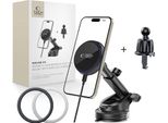 Tech-Protect Mm15W-V4 Magnetic Magsafe Dashboard & Vent Mount Car Charger Wireless 15W Black