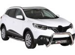 Barra Di Protezione Del Paraurti Anteriore Per Renault Kadjar 2015-2018 ø76Mm Acciaio Argento