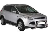 Barra Di Protezione Paraurti Anteriore Per Ford Kuga 2013-2016 ø76Mm Acciaio Protezione Argento