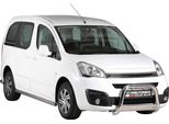 Barra Di Protezione Paraurti Anteriore Per Citroen Berlingo 2015-2018 ø63Mm Acciaio Argento