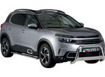 Barra Di Protezione Paraurti Anteriore Per Citroen C5 Aircross 2018-2022 ø63Mm Acciaio Argento