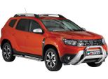 Barra Di Protezione Paraurti Anteriore Per Dacia Duster 2021-2025 ø63Mm Acciaio Protezione Argento