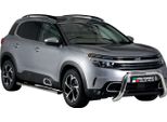 Barra Di Protezione Paraurti Anteriore Per Citroen C5 Aircross 2018-2022 ø76Mm Acciaio Argento