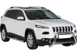 Barra Di Protezione Paraurti Anteriore Per Jeep Cherokee 2013-2018 ø76Mm Acciaio Argento