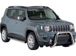 Barra Di Protezione Paraurti Anteriore Per Jeep Renegade 2018-2022 ø76Mm Acciaio Argento