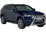 Barra Di Protezione Paraurti Anteriore Per Jeep Grand Cherokee 2013-2017 ø76Mm Acciaio Argento