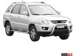 Barra Di Protezione Paraurti Anteriore Per Kia Sportage 2008-2010 ø76Mm Acciaio Protezione Argento