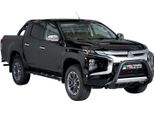 Barra Di Protezione Paraurti Anteriore Per Mitsubishi L200 2019-2025 ø76Mm Acciaio Nero
