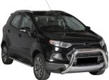 Barra Di Protezione Paraurti Anteriore Per Ford Ecosport 2013-2017 ø76Mm Acciaio Argento