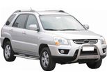 Barra Di Protezione Paraurti Anteriore Per Kia Sportage 2008-2010 ø63Mm Acciaio Protezione Argento