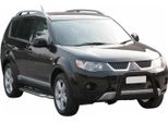Barra Di Protezione Paraurti Anteriore Per Mitsubishi Outlander 2007-2009 ø63 Acciaio Nero