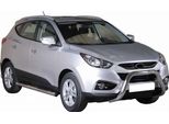 Barra Di Protezione Paraurti Anteriore Per Hyundai Ix35 2009-2015 ø76Mm Acciaio Protezione Argento
