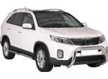 Barra Di Protezione Paraurti Anteriore Per Kia Sorento 2012-2015 ø76Mm Acciaio Protezione Argento