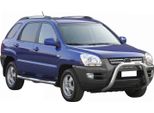 Barra Di Protezione Paraurti Anteriore Per Kia Sportage 2004-2008 ø76Mm Acciaio Protezione Argento