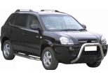 Barra Di Protezione Paraurti Anteriore Per Hyundai Tucson 2004-2009 ø76Mm Acciaio Argento