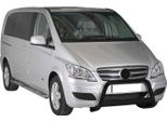 Barra Di Protezione Paraurti Anteriore Per Mercedes Vito Viano 2010-2014 ø63 Acciaio Nero