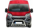 Barra Di Protezione Del Paraurti Anteriore Per Citroen Jumper 2006-2016 Con Abe In Acciaio Argento
