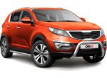Barra Di Protezione Del Paraurti Anteriore Per Kia Sportage 2010-2015 Con Protezione Paraurti Abe Argento