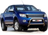 Barra Di Protezione Paraurti Anteriore Per Ford Ranger 2015-2025 Bull Bar In Acciaio Argento