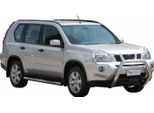 Barra Di Protezione Paraurti Anteriore Per Nissan X-Trail 2007-2010 ø76Mm Acciaio Argento