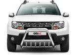 Protezione Paraurti Anteriore Per Dacia Duster 2010-2018 Grill Abe Acciaio Argento