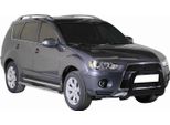 Barra Di Protezione Paraurti Anteriore Per Mitsubishi Outlander 2010-2012 ø63 Acciaio Nero