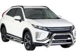 Barra Di Protezione Paraurti Anteriore Per Mitsubishi Eclipse Cross 2018-2020 ø76 Acciaio