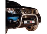 Barra Di Protezione Del Paraurti Anteriore Per Nissan Navara 2005-2010 Con Abe Acciaio Argento