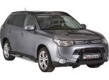 Barra Di Protezione Paraurti Anteriore Per Mitsubishi Outlander 2013-2015 ø63 Acciaio Nero