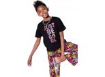 Mod Jeans | Set Estivo Per Bambina - T-Shirt E Pantaloni - Nero - Comodo - Elegante - Cotone Taglia 110, Età 5 Anni