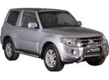 Barra Di Protezione Paraurti Anteriore Per Mitsubishi Pajero 2012-2018 ø76Mm Acciaio Argento