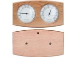 2 In-1 Termometro Igrometro A Legno Termometro Igrometro Sauna Stanza Del Vapore Accessori Per La Sauna