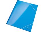 Leitz 3982-00-36 Cartella Angolare Wow Din A4 In Cartone Blu-Metallico