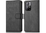 Imoshion Cover Per Xiaomi Redmi Note 11S (4G)/Xiaomi Redmi Note 11 (4G) - Flip Cover Libreria Flip - Nero