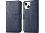Custodia Imoshion Per Apple Iphone 13/Apple Iphone 14 - Cover Flip A Libro - Blu Scuro