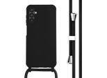 Custodia Samsung Galaxy A14 - Silicone - Imoshion Custodia Morbida/Manicotto Con Cinturino/Copertura Posteriore - Nero