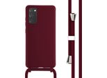 Custodia Samsung Galaxy S20 Fe - Silicone - Imoshion Custodia Morbida/Manicotto Con Cinturino/Copertura Posteriore - Rosso Scuro