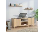 The Living Store Armadio A Pannelli In Rovere Sonoma 121X38X48 Cm Materiale Legno