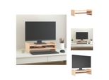 Vidaxl Supporto Per Monitor 50X27X15 Cm In Legno Di Pino Massiccio - Supporto Per Monitor Di Computer