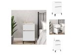 Vidaxl Comodino Bianco 40X35X70 Cm - Comodini