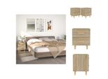 Vidaxl Comodini 2 Pezzi Rovere Sonoma 40X35X47,5 Cm - Comodini